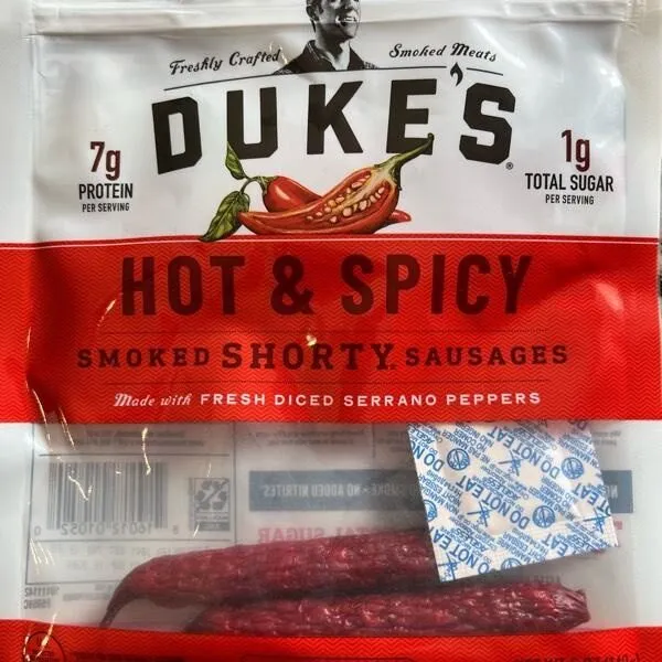 Hot & Spicy smoked shorty sausages