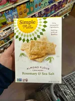 Almond Flour Crackers Rosemary & Sea Salt