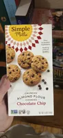Crunchy Almond Flour Cookies Chocolate Chip