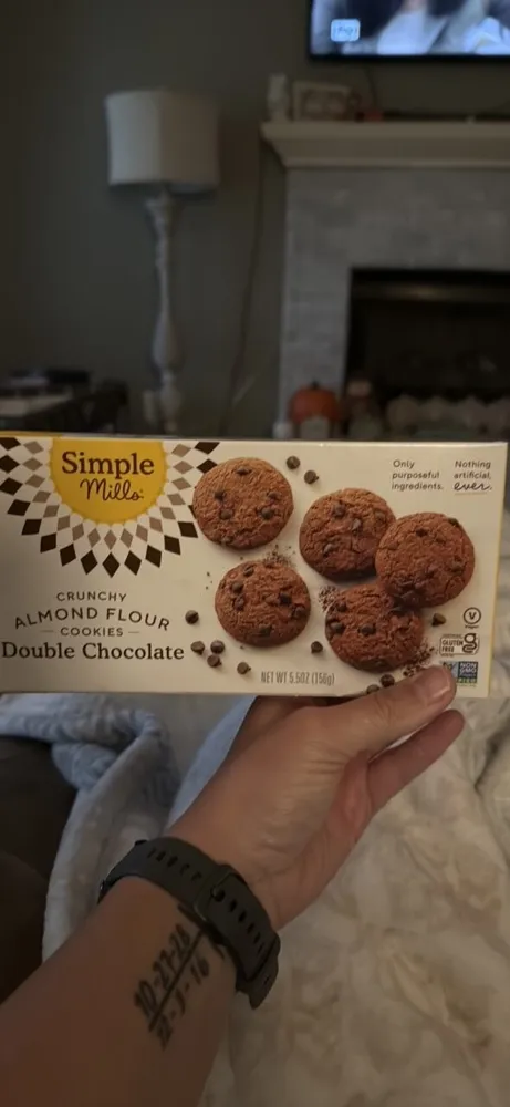 Crunchy Almond Flour Cookies Double Chocolate