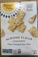ALMOND FLOUR CRACKERS Fine Ground Sea Salt