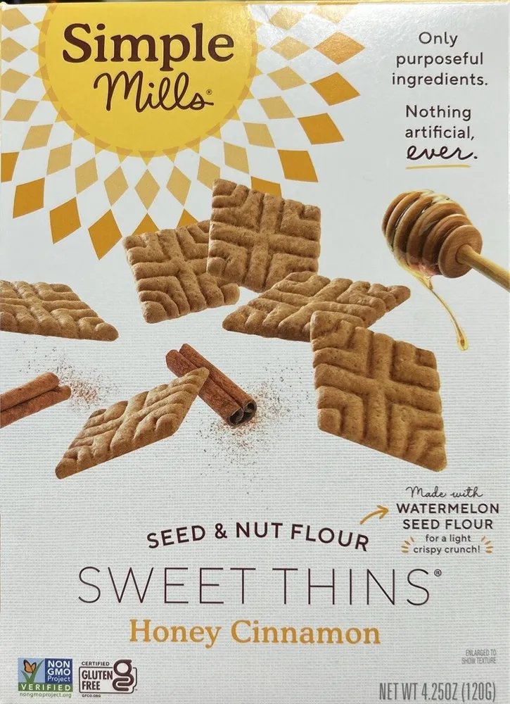Seed & Nut Flour Sweet Thins Honey Cinnamon