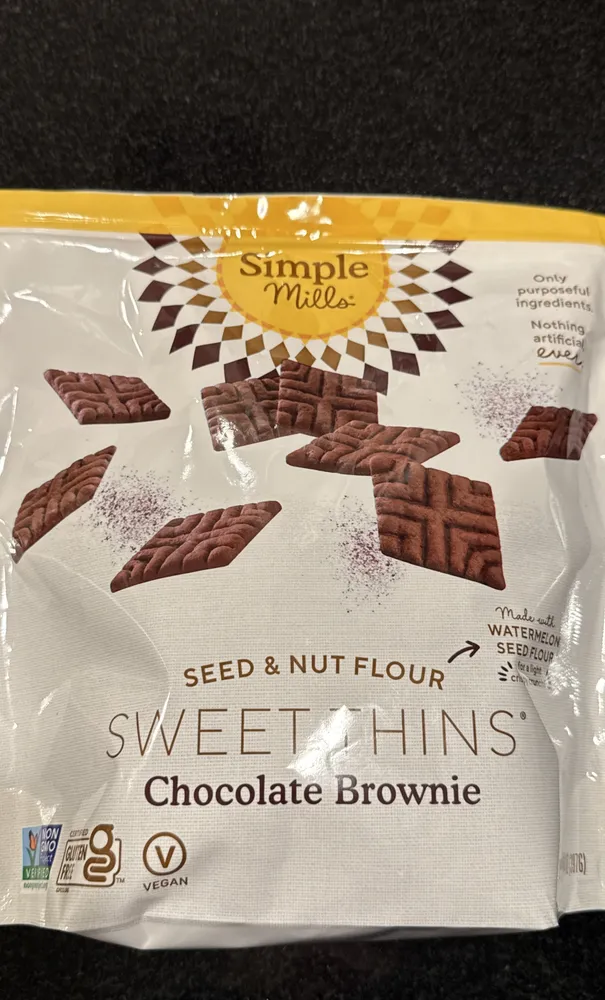 Simple Mills, Sweet Thins Chocolate Brownie