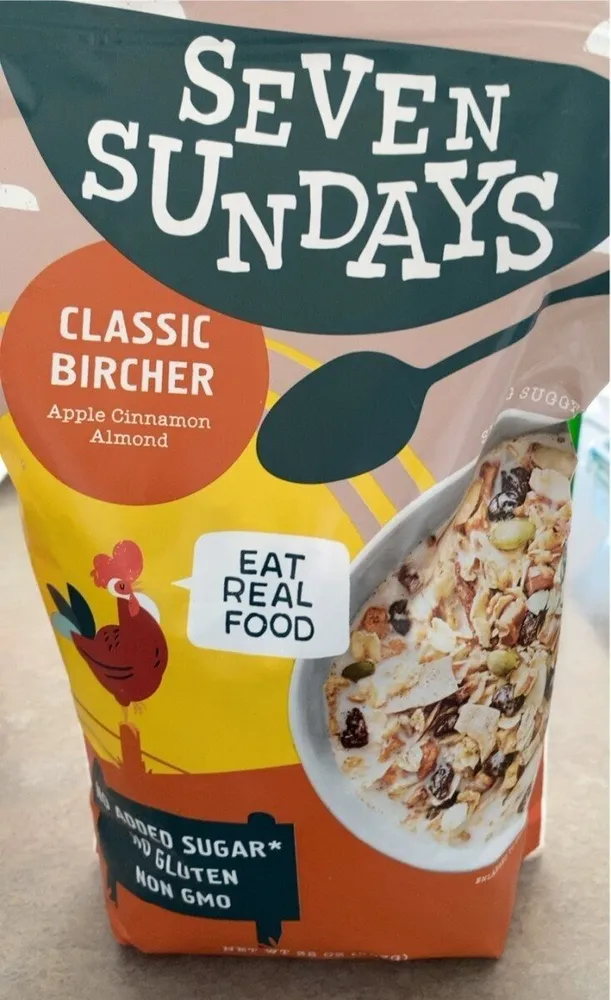 Classic Bircher Apple Cinnamon Almond Muesli Cereal
