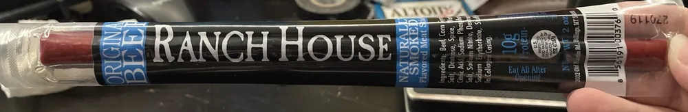 Original Beef Ranch House, Naturally Smoked Flavored Meat Stick
