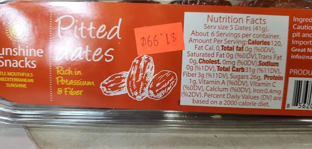 Pitted dates