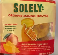 organic DRIED FRUIT MANGO halves