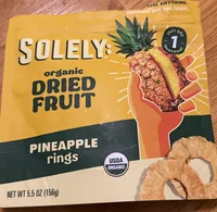 Organic Dried Fruit Pineapple Rings