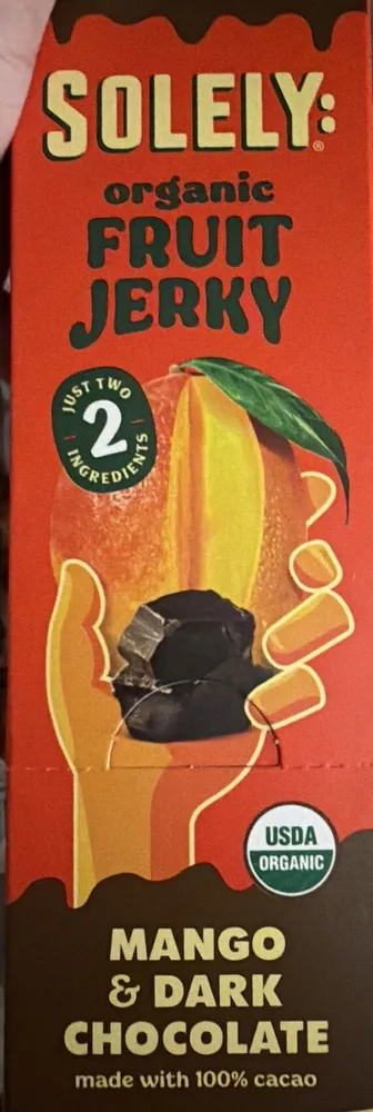 organic FRUIT JERKY MANGO & DARK CHOCOLATE