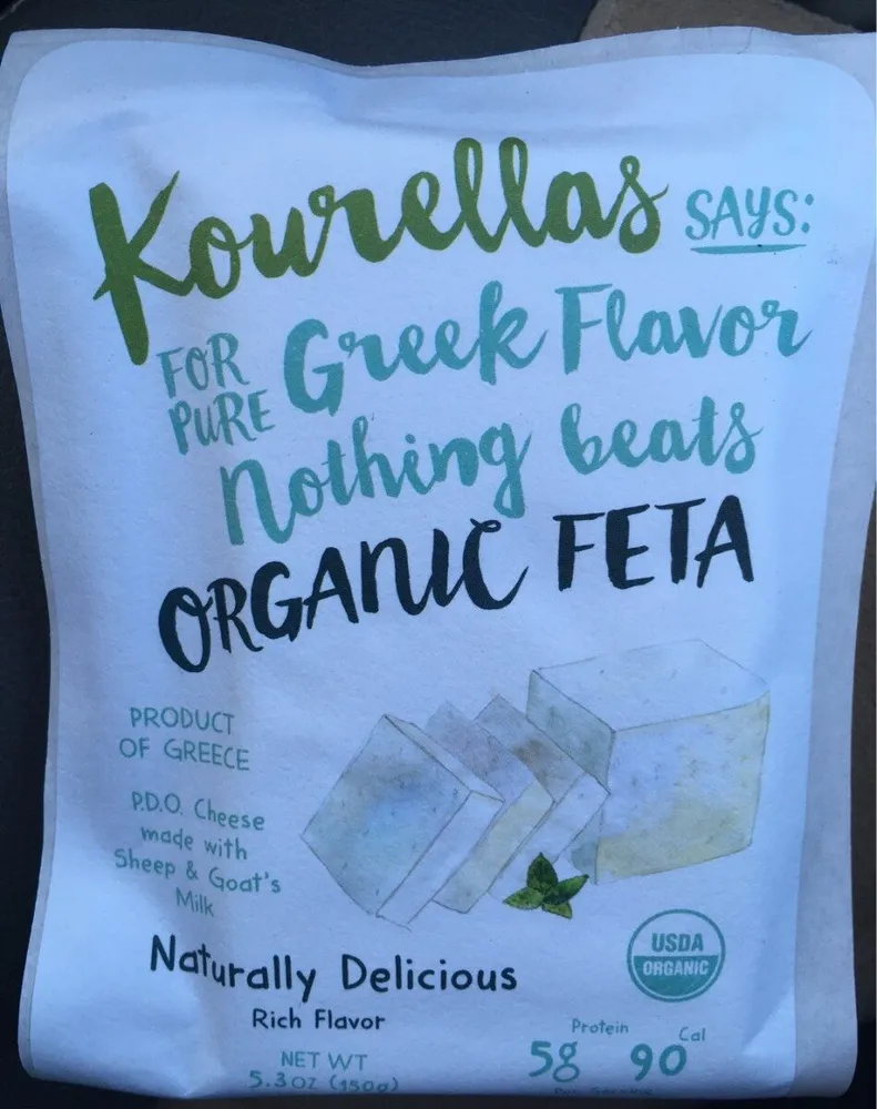Kourellas organic feta