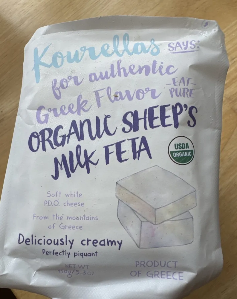 Organic Sheep's Milk Feta P.D.O. Cheese