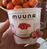Strawberry cottage cheese, strawberry