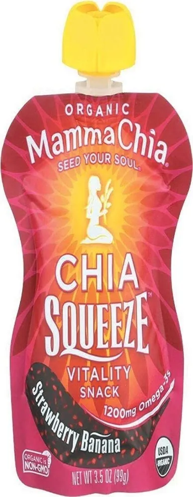 Chia Squeeze Vitality Snack Strawberry Banana