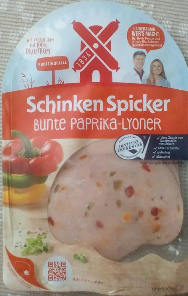 Schinken Spicker Bunte Paprika-Lyoner