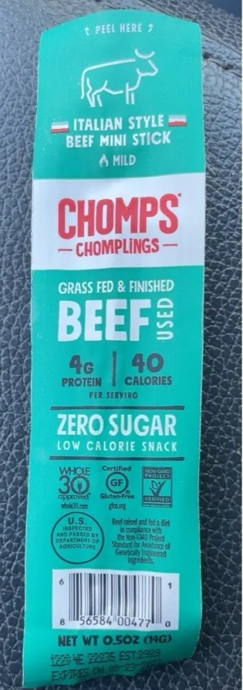 Italian Beef Flavor Grass Fed Beef Snack Sticks
