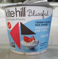 Strawberries and creme coconut milk yogurt