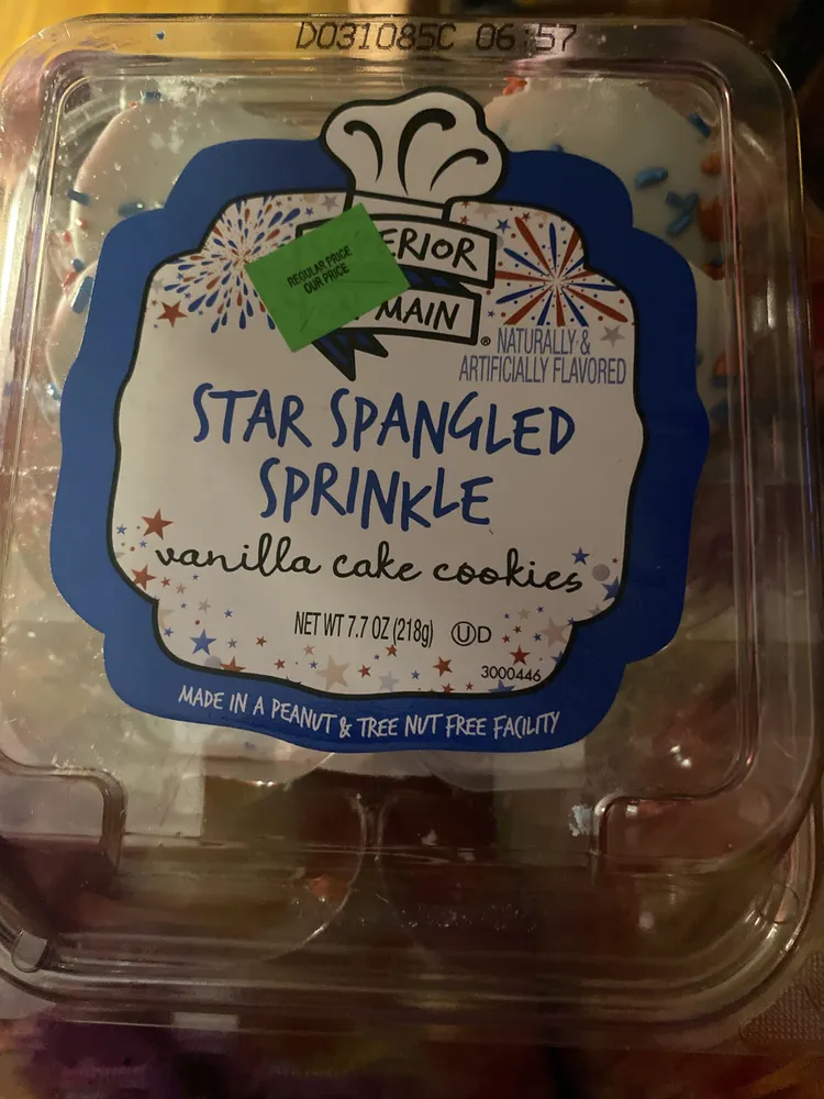 Star Spangled Sprinkle Vanilla Cake Cookies