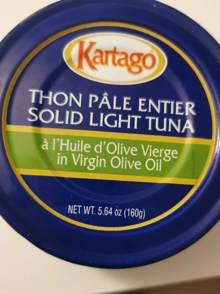 Thon pâle entier à l'huile d'olive vierge