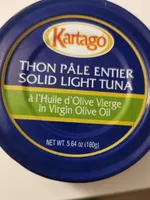 Thon pâle entier à l'huile d'olive vierge