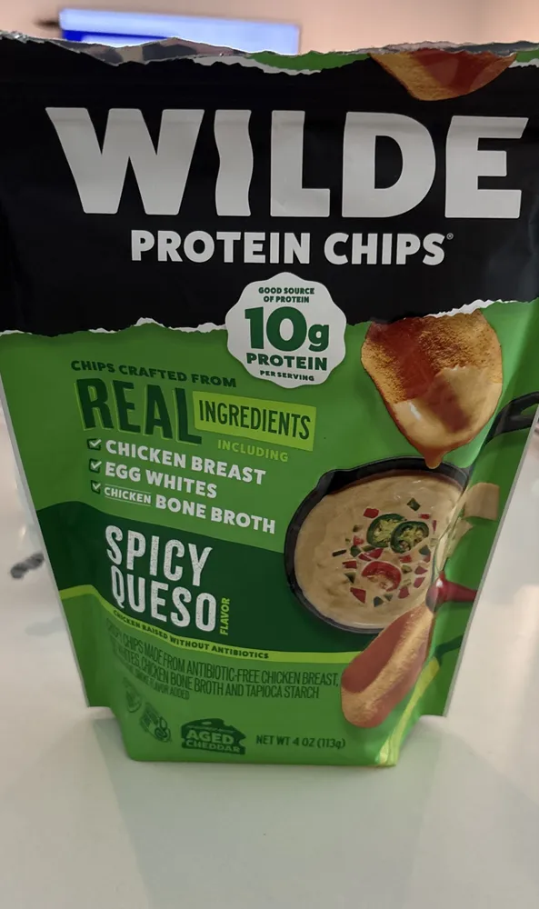 Wilde Protein Chips Spicy Queso Flavor