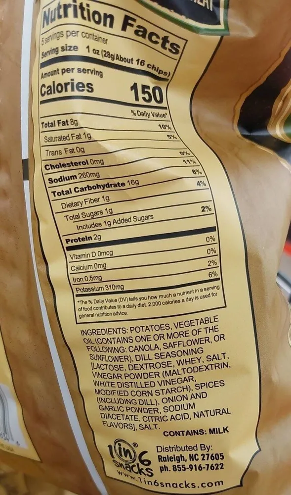 Kettle Cooked Potato Chips Dill Pickle