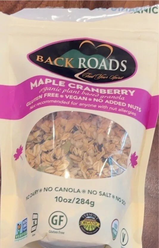 Maple Cranberry Organic Granola
