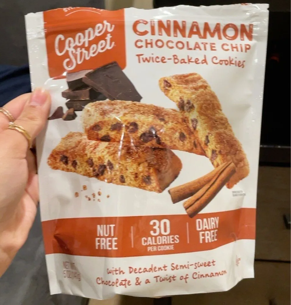 Cinnamon Chocolate Chip Twice Baked Cookies