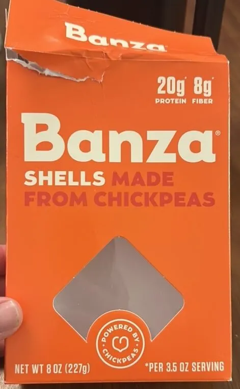 SHELLS MADE FROM CHICKPEAS