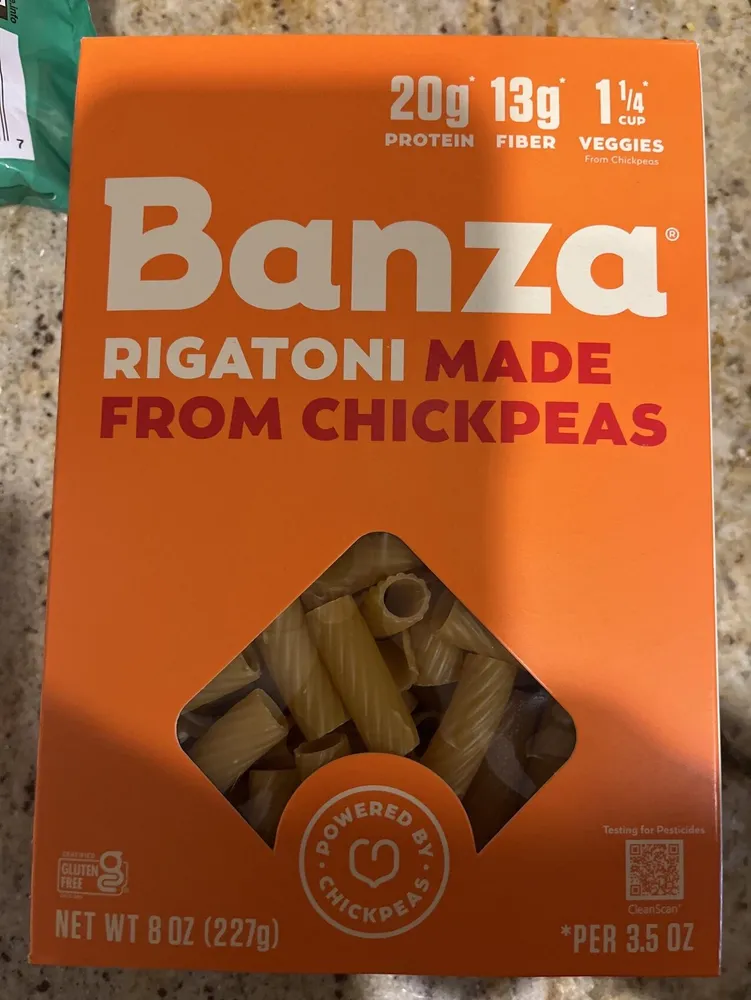 Rigatoni made from Chickpeas