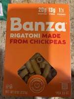 Rigatoni made from Chickpeas