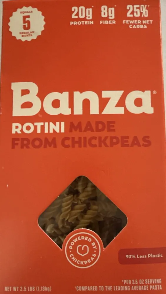 Rotini Made from Chickpeas
