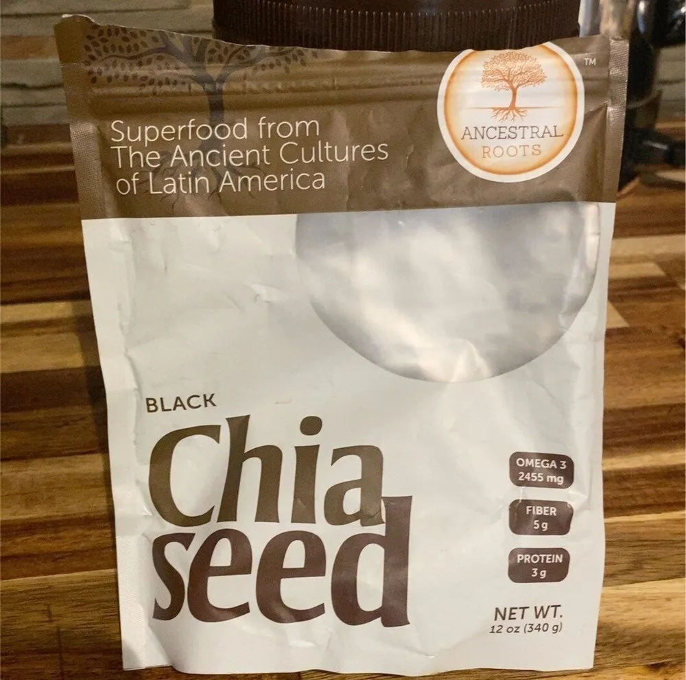 Black Chia Seeds 12 Oz / 340 By Ancestral Roots