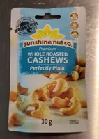 Whole roasted cashews