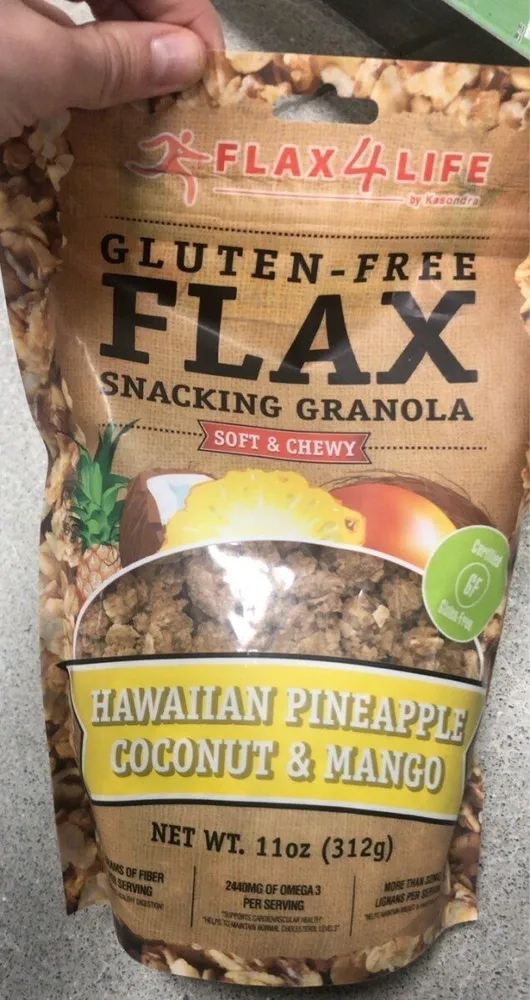 Gluten free flax snacking granola