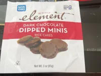 Dark Cocoa Dipped Mini Rice Cakes
