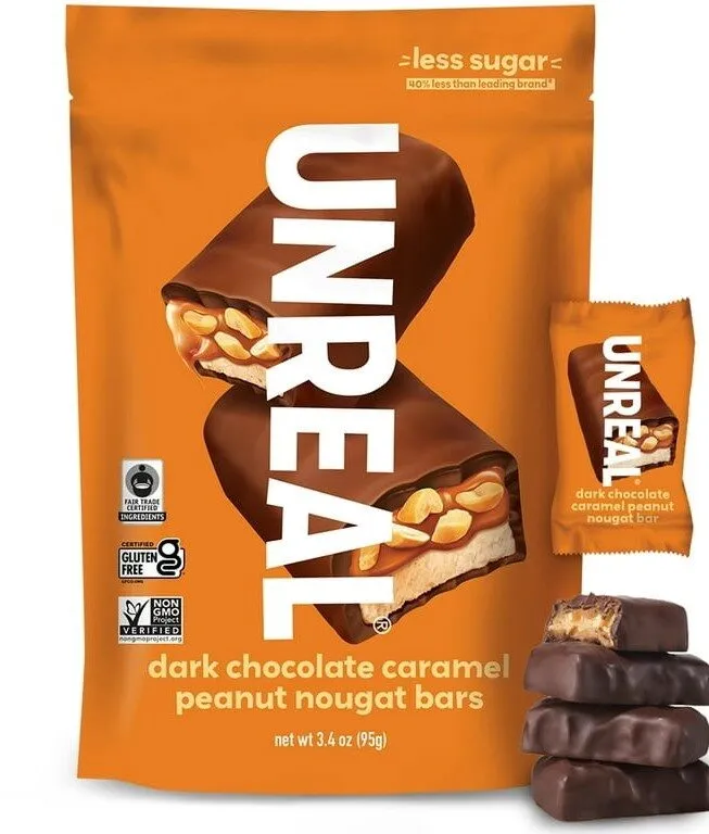 dark chocolate caramel peanut nougat bars