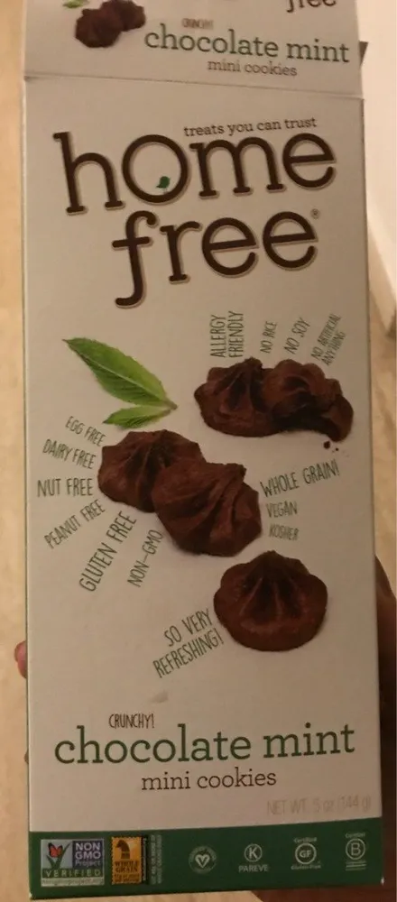 Gluten Free Chocolate Mint Mini Cookies