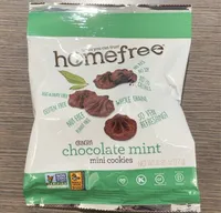 Gluten Free Chocolate Mint Mini Cookies