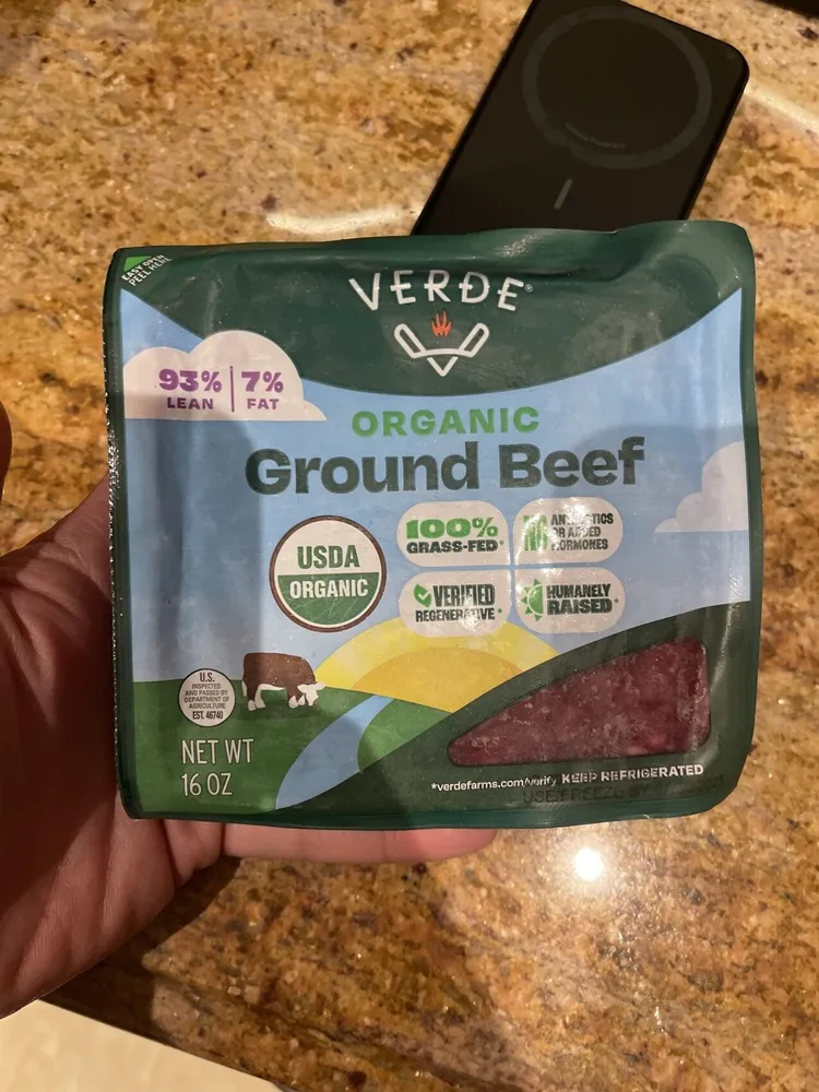 Organic Grass Fed Ground Beef