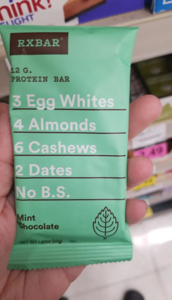 Protein bar, mint chocolate