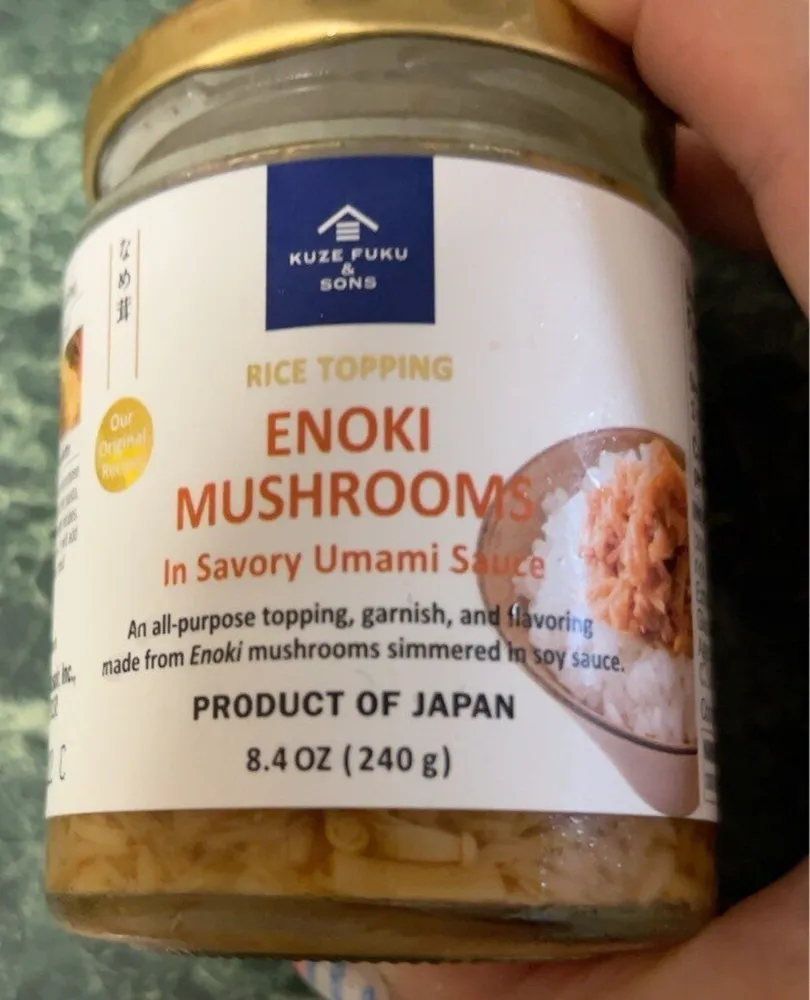 ENOKI MUSHROOMS In Savory Umami Sauce