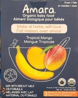 Organic baby food tropical mango