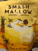 Coconut pineapple snackable marshmallows