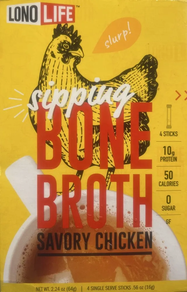 Sipping Bone Broth Savory Chicken