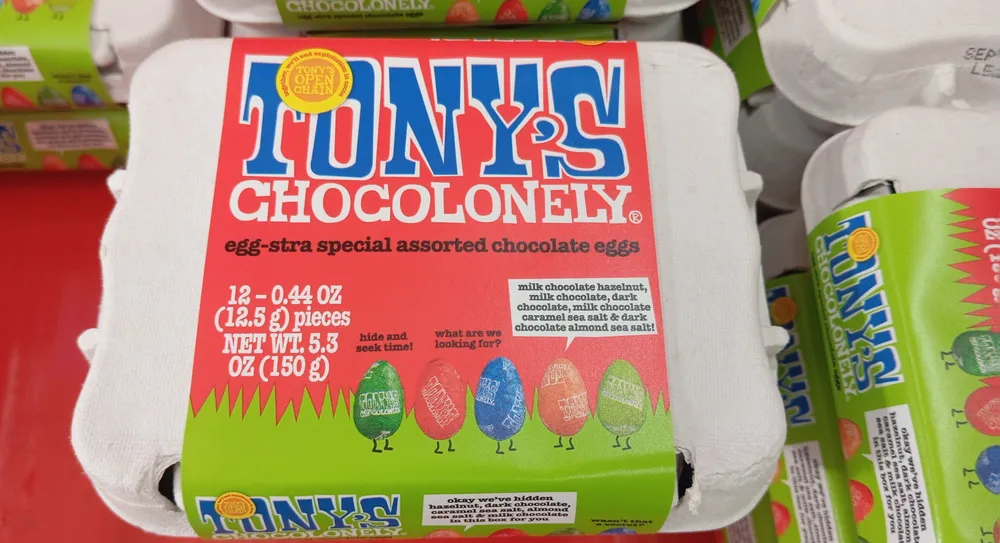 Great Big Chocolate Eggs, Milk Chocolate, Dark Chocolate, Caramel Sea Salt, Hazelnut And Almond Sea Salt
