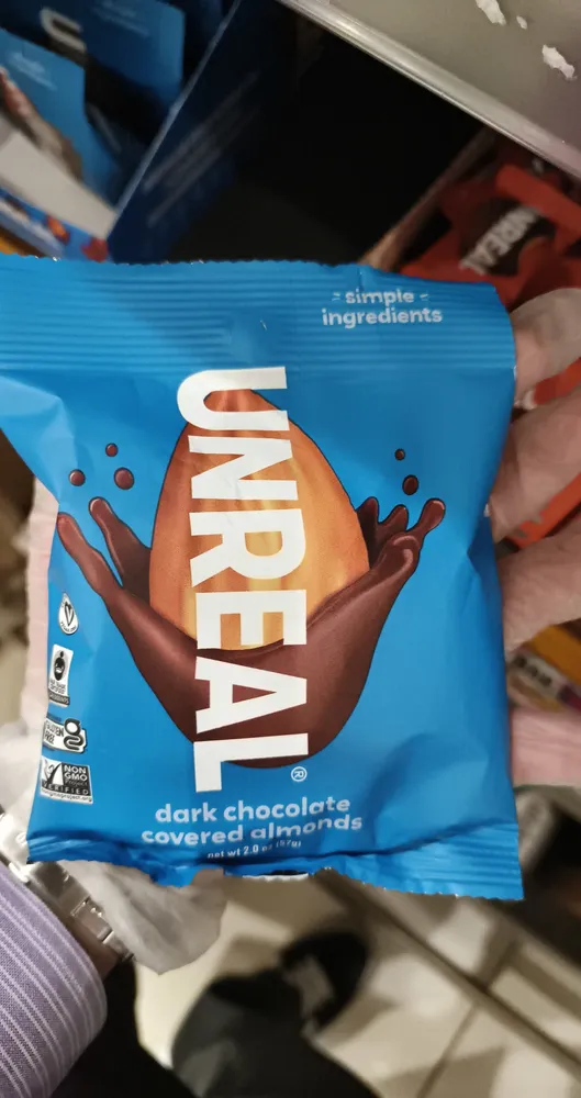 Dark chocolatr covered almond