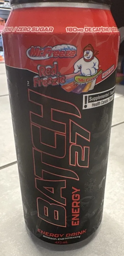 Batch 27 Energy Red Freezie