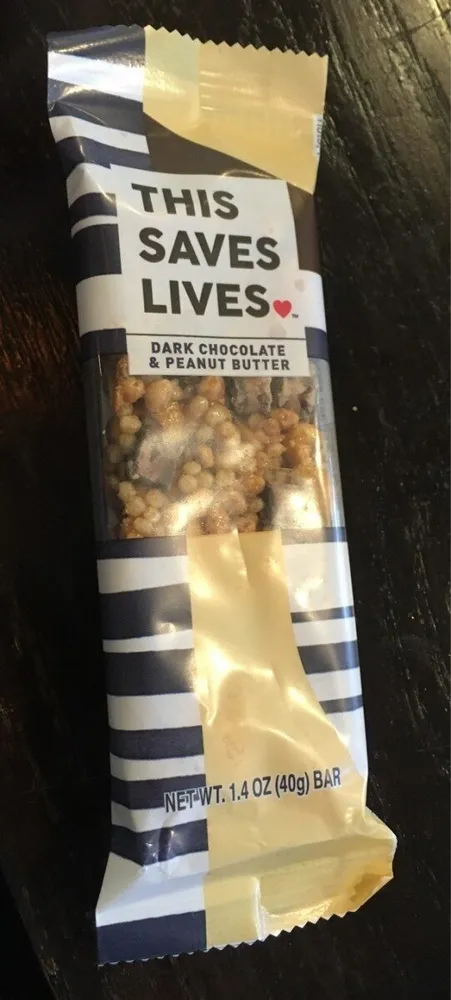 This saves life dark chocolate & peanut butter
