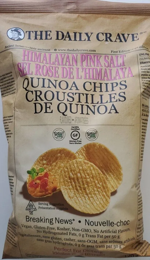 Himalayan Pink Salt Quinoa Chips