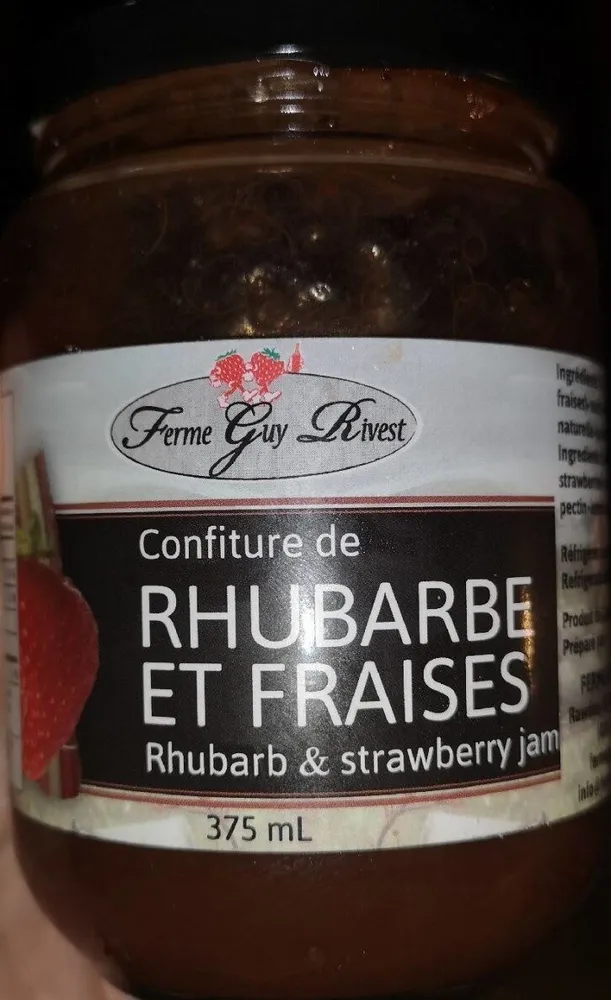 Confiture Rhubarbe et Fraises